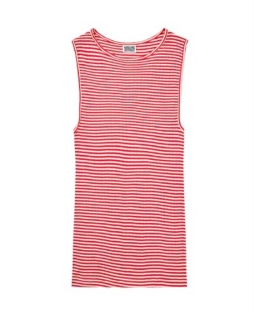 NØRGAARD PAA STRØGET NPS TANK TOP FINE STRIPERED/ECRU
